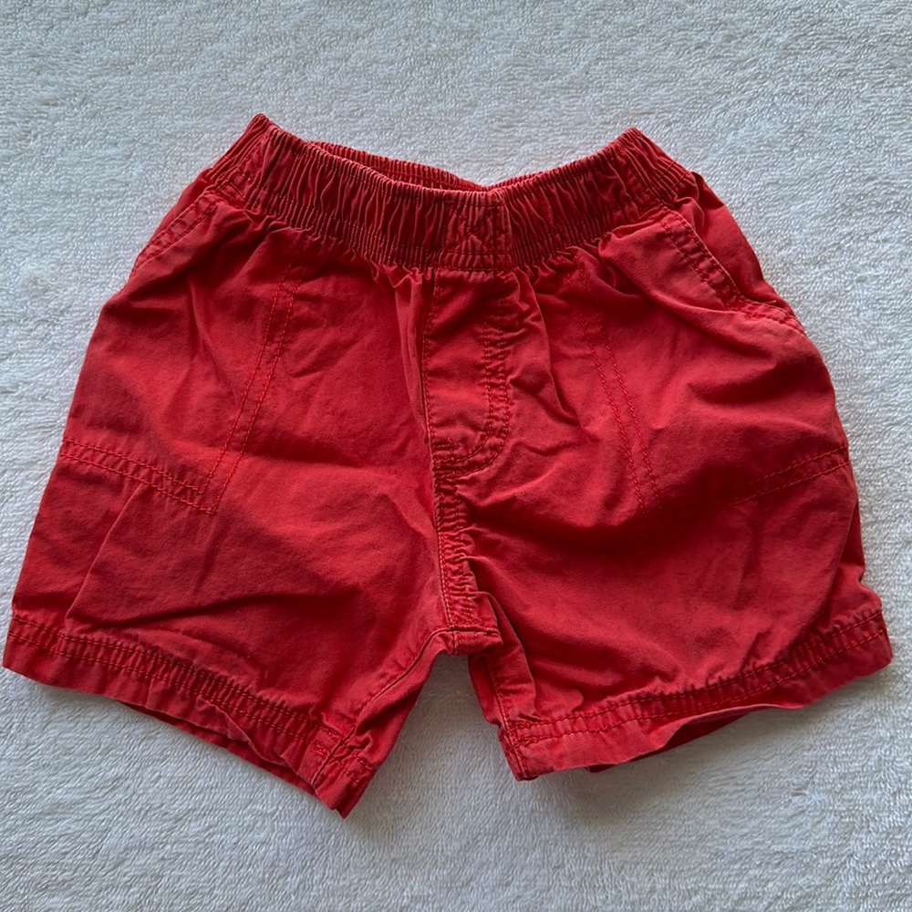 EUC Carter’s red shorts. Size 18m